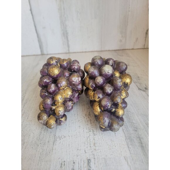 Rustic realistic grape vine candle home decor set - Picture 5 of 9